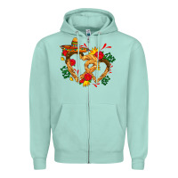 Seafoam Churros with love and sombrero Zipper Hoodie - AdoDesignShop