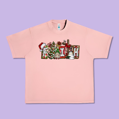 Faith Urban Heavy Tee Designed By Cowhidedigitalart