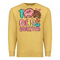 Antique Gold 100 days sweeter Premium Sweatshirt - MaliasSmallBusiness