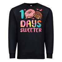 Black 100 days sweeter Premium Sweatshirt - MaliasSmallBusiness