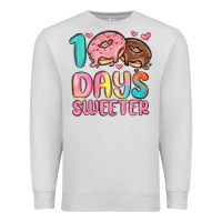 Dove Grey 100 days sweeter Premium Sweatshirt - MaliasSmallBusiness