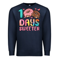 Navy 100 days sweeter Premium Sweatshirt - MaliasSmallBusiness