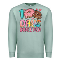 Seafoam 100 days sweeter Premium Sweatshirt - MaliasSmallBusiness