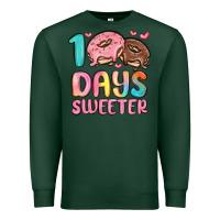 Sports Green 100 days sweeter Premium Sweatshirt - MaliasSmallBusiness