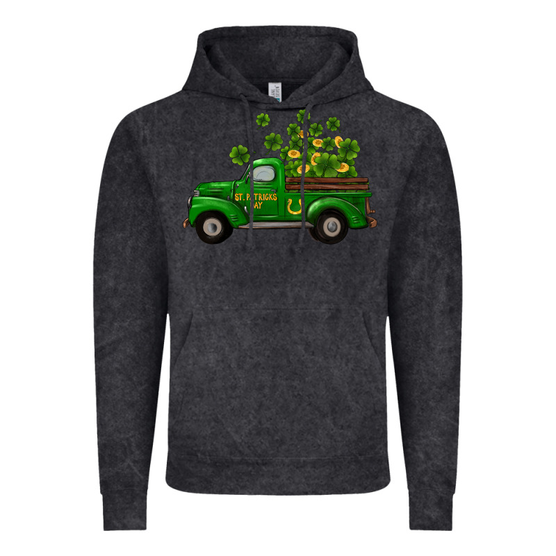 St Patricks Truck Shamrock Horseshoe Gold Vintage Hoodie by RanaPortraitStore | Teevron