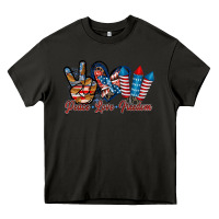 Asphalt peace love freedom Heavy Core Tee - RacoonDesign