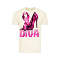 Vintage Arctic Breast Cancer Diva Ribbon and Heels Vintage Tee - texasbilliewilder