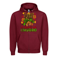 Burgundy Te Gueiro un churro Zipper Hoodie - AdoDesignShop