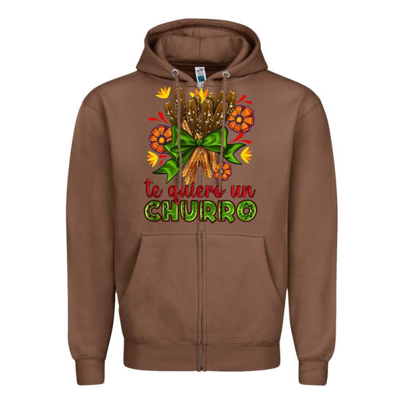 Te Gueiro Un Churro Zipper Hoodie by AdoDesignShop | Teevron