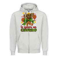 Dove Grey Te Gueiro un churro Zipper Hoodie - AdoDesignShop