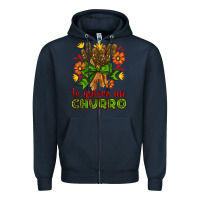 Navy Te Gueiro un churro Zipper Hoodie - AdoDesignShop