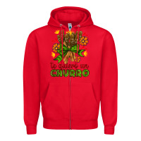 Red Te Gueiro un churro Zipper Hoodie - AdoDesignShop