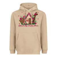 Mushroom church is my happy place Heavyweight Hoodie - MaliasSmallBusiness