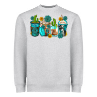 Heather Grey gemstone coffee cups Heavyweight Sweatshirt - Zillion Design Studio