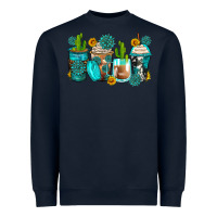 Navy gemstone coffee cups Heavyweight Sweatshirt - Zillion Design Studio