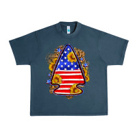 Midnight Navy American flag arrowhead Urban Heavy Tee - Neo Western