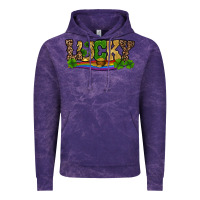 Cloud Purple st patricks shamrock gold with rainbow Vintage Hoodie - RanaPortraitStore