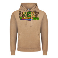 St Patricks Shamrock Gold With Rainbow Vintage Hoodie | Teevron