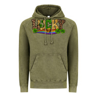 Vintage Olive st patricks shamrock gold with rainbow Vintage Hoodie - RanaPortraitStore