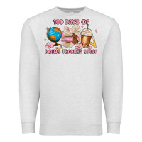 Oatmeal Heather 100 days of doing teacher stuff Premium Sweatshirt - MaliasSmallBusiness