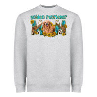 Heather Grey western golden retriever mom Heavyweight Sweatshirt - texasbilliewilder