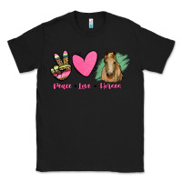 Black peace love horses Classic Tee - RanaPortraitStore