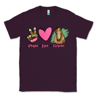 Plum peace love horses Classic Tee - RanaPortraitStore