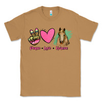 Toasted Coconut peace love horses Classic Tee - RanaPortraitStore