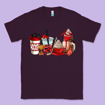 Hockey Coffee Cups Classic Tee Designed By Adodesignshop