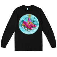 Black ice skate christmas ornament Long Sleeve Tee - BundleAndBundleShop