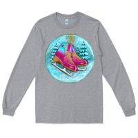 Ice Skate Christmas Ornament Long Sleeve Tee | Teevron