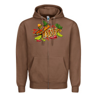 Chestnut mexican elote corn sombrero lime and  cactus Zipper Hoodie - AdoDesignShop