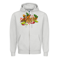 Dove Grey mexican elote corn sombrero lime and  cactus Zipper Hoodie - AdoDesignShop