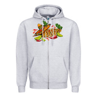 Heather Grey mexican elote corn sombrero lime and  cactus Zipper Hoodie - AdoDesignShop