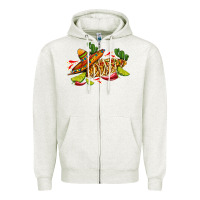 Oatmeal Heather mexican elote corn sombrero lime and  cactus Zipper Hoodie - AdoDesignShop