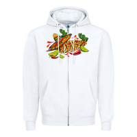 White mexican elote corn sombrero lime and  cactus Zipper Hoodie - AdoDesignShop