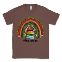 Chestnut Christmas Teacherlife rainbow Classic Tee - JahusDesignShop