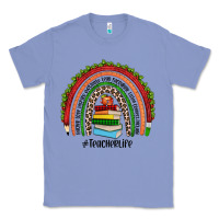 Colony Blue Christmas Teacherlife rainbow Classic Tee - JahusDesignShop