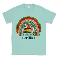 Seafoam Christmas Teacherlife rainbow Classic Tee - JahusDesignShop