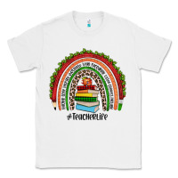 White Christmas Teacherlife rainbow Classic Tee - JahusDesignShop