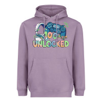 Lavender level 100 days unlocked Heavyweight Hoodie - MaliasSmallBusiness
