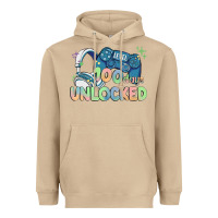 Mushroom level 100 days unlocked Heavyweight Hoodie - MaliasSmallBusiness