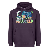 Plum level 100 days unlocked Heavyweight Hoodie - MaliasSmallBusiness