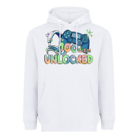 White level 100 days unlocked Heavyweight Hoodie - MaliasSmallBusiness