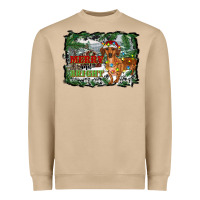 Merry And Bright  Dachshund With Farm Heavyweight Sweatshirt | Teevron