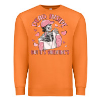 Carrot dead inside but it's valentine's Premium Sweatshirt - MaliasSmallBusiness