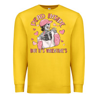 Lemon dead inside but it's valentine's Premium Sweatshirt - MaliasSmallBusiness