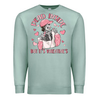 Seafoam dead inside but it's valentine's Premium Sweatshirt - MaliasSmallBusiness