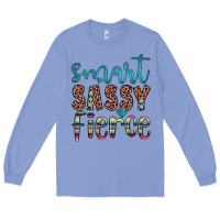 Colony Blue smart  sassy fierce Long Sleeve Tee - JahusDesignShop