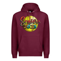 Burgundy softball senior 2023 Premium Hoodie - BundleAndBundleShop